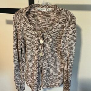 Liz Claiborne Women's Black and White Cardigan